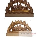 Imagen navideña con luces