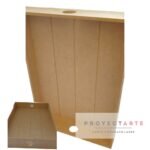 Bandeja calada, ranurada o lisa