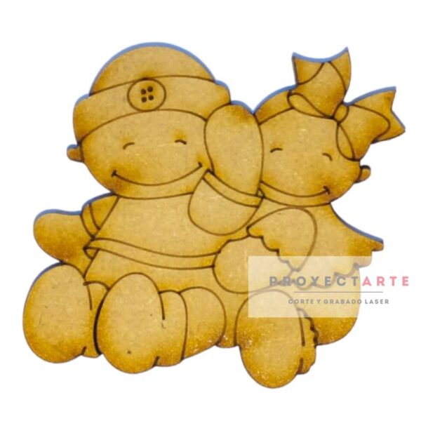 pareja de bebés