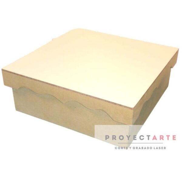 Caja tapa blanca lisa 20x20x7cm