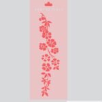 Stencil rama de flores chico